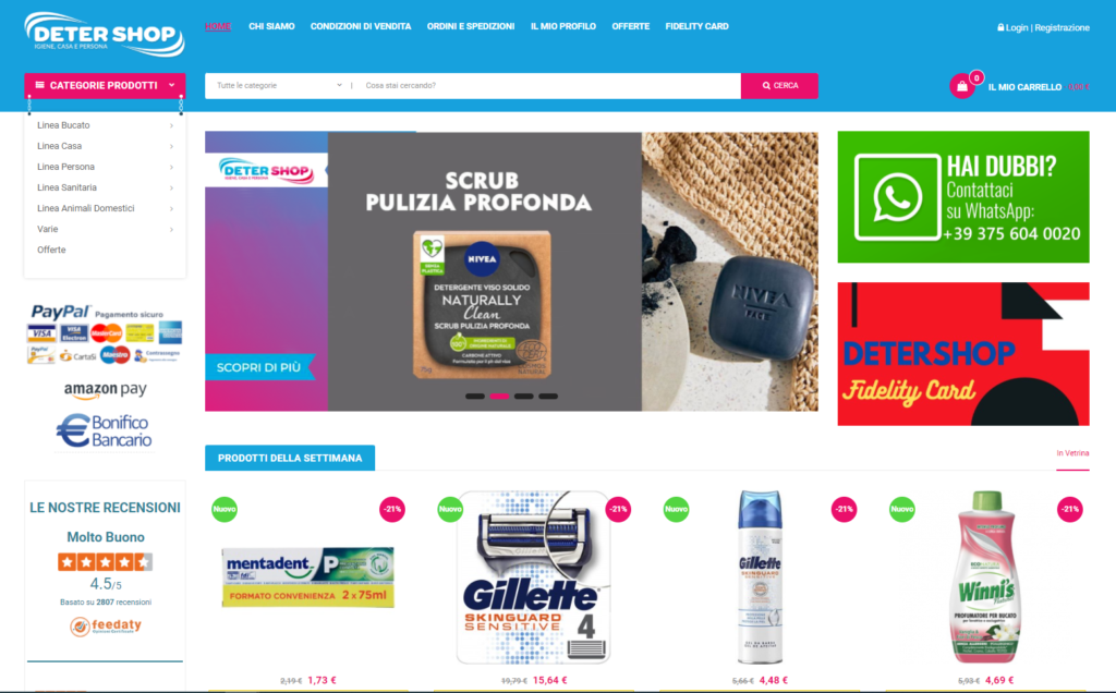 e-commerce detergenti